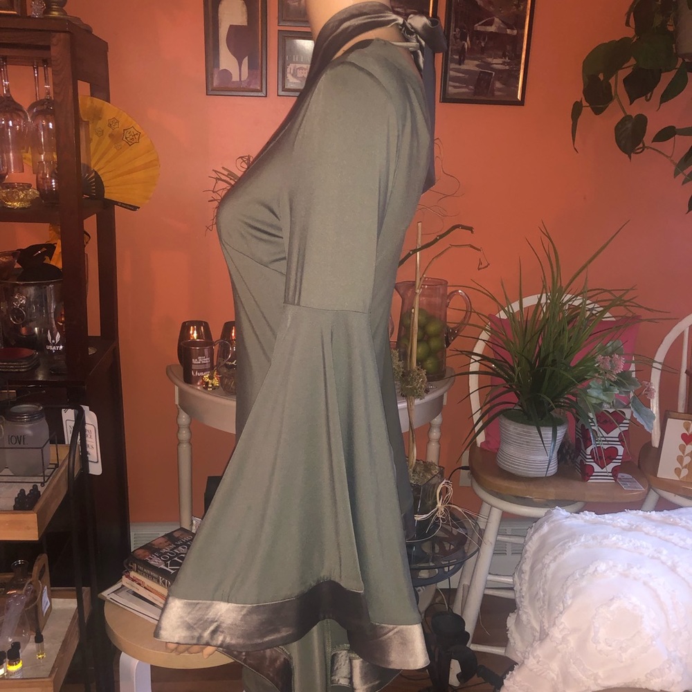 Green Bondage Dress - Picture 2 of 4